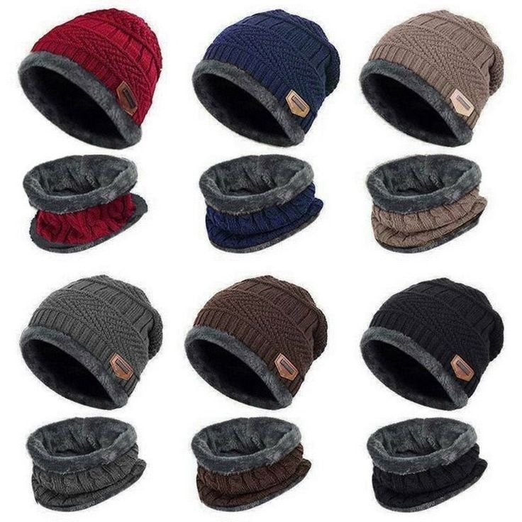 Ultra-Warm Fleece Beanie Hat & Neck Cover – 2-Piece Winter Set