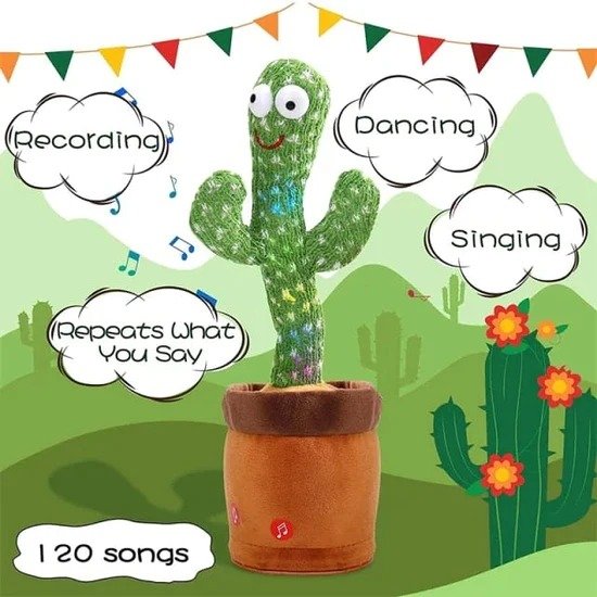 Dancing And Talking Cactus Toys For Kids